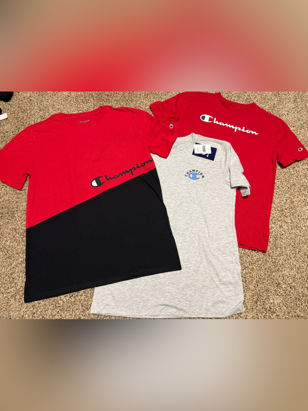 Champion Short Sleeve Athletic Tee Bundle Boys XL 18/20